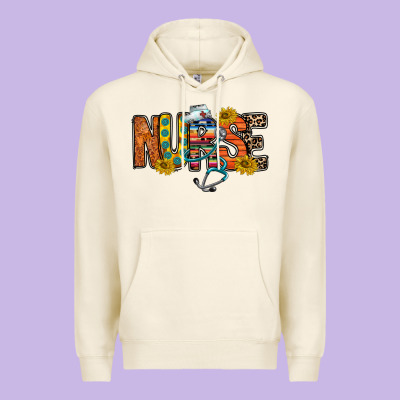 Nurse Western Premium Hoodie Designed By Racoondesign