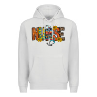 Dove Grey nurse western Premium Hoodie - RacoonDesign