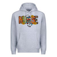 Heather Grey nurse western Premium Hoodie - RacoonDesign