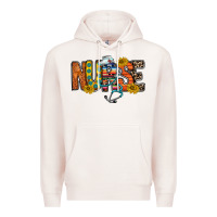 Pale Pink nurse western Premium Hoodie - RacoonDesign