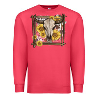 Cardinal western bull skull Premium Sweatshirt - MaliasSmallBusiness