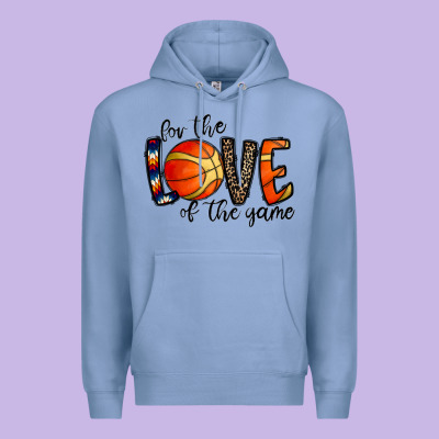 For The Love Of The Game Basketball Premium Hoodie Designed By Cowhidedigitalart