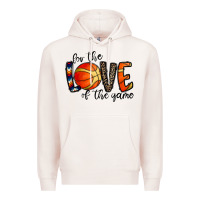 Pale Pink for the love of the game basketball Premium Hoodie - CowhideDigitalArt