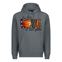 Rock for the love of the game basketball Premium Hoodie - CowhideDigitalArt