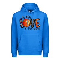 True Royal for the love of the game basketball Premium Hoodie - CowhideDigitalArt