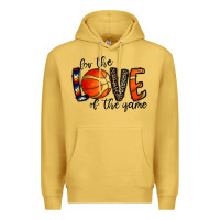 Antique Gold for the love of the game basketball Premium Hoodie - CowhideDigitalArt