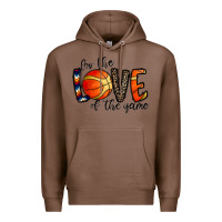 Chestnut for the love of the game basketball Premium Hoodie - CowhideDigitalArt