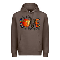 Coffee for the love of the game basketball Premium Hoodie - CowhideDigitalArt