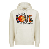 Oatmeal Heather for the love of the game basketball Premium Hoodie - CowhideDigitalArt