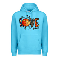Ocean Blue for the love of the game basketball Premium Hoodie - CowhideDigitalArt