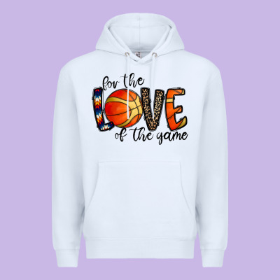 For The Love Of The Game Basketball Premium Hoodie Designed By Cowhidedigitalart