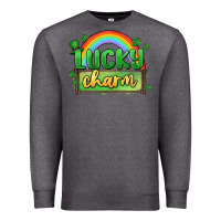 Charcoal Heather lucky charm Premium Sweatshirt - MaliasSmallBusiness