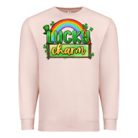 Pale Pink lucky charm Premium Sweatshirt - MaliasSmallBusiness