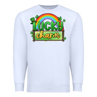 White lucky charm Premium Sweatshirt - MaliasSmallBusiness