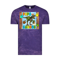 Cloud Purple papa saurus Vintage Tee - Artiststas
