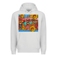 Dove Grey american flag firefighter wife Premium Hoodie - HRA Design Shop
