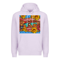 Lilac american flag firefighter wife Premium Hoodie - HRA Design Shop