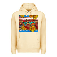 Pina Colada american flag firefighter wife Premium Hoodie - HRA Design Shop