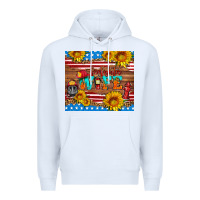 White american flag firefighter wife Premium Hoodie - HRA Design Shop