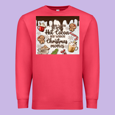 Premium Sweatshirt i just want to drink hot cocoa