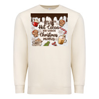 Sandshell i just want to drink hot cocoa Premium Sweatshirt - MaliasSmallBusiness