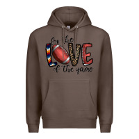 Coffee for the love of the game football Premium Hoodie - CowhideDigitalArt