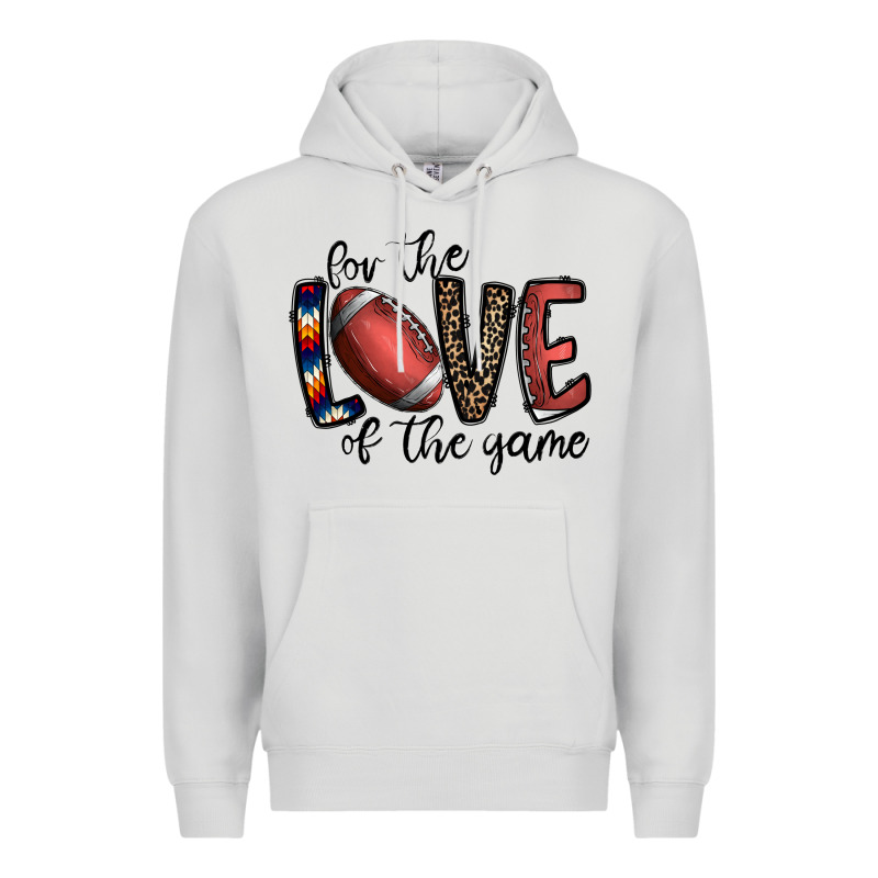 For The Love Of The Game Football Premium Hoodie by CowhideDigitalArt | Teevron