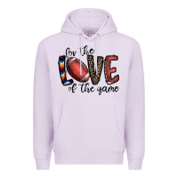 Lilac for the love of the game football Premium Hoodie - CowhideDigitalArt