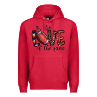 Cardinal for the love of the game football Premium Hoodie - CowhideDigitalArt