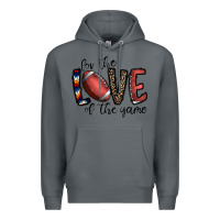 Rock for the love of the game football Premium Hoodie - CowhideDigitalArt