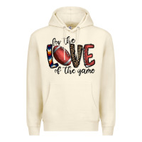 Sandshell for the love of the game football Premium Hoodie - CowhideDigitalArt