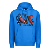 True Royal for the love of the game football Premium Hoodie - CowhideDigitalArt