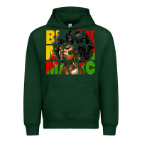 Forest Green black mom magic juneteenth Urban Hoodie - HRA Design Shop