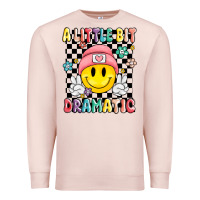 Pale Pink a little bit dramatic Premium Sweatshirt - MaliasSmallBusiness