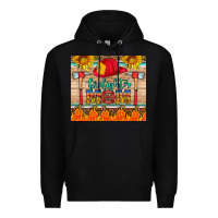 Black firefighter mom Premium Hoodie - HRA Design Shop