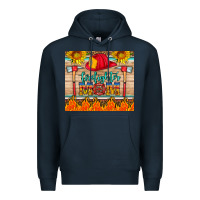 Navy firefighter mom Premium Hoodie - HRA Design Shop