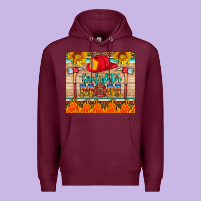 Firefighter Mom Premium Hoodie Designed By Hra Design Shop