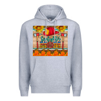 Heather Grey firefighter mom Premium Hoodie - HRA Design Shop