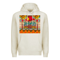 Oatmeal Heather firefighter mom Premium Hoodie - HRA Design Shop