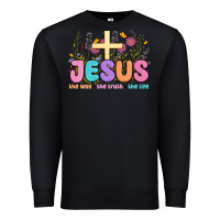 Black jesus the way the truth the life Premium Sweatshirt - MaliasSmallBusiness