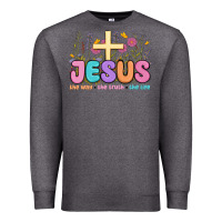 Jesus The Way The Truth The Life Premium Sweatshirt | Teevron