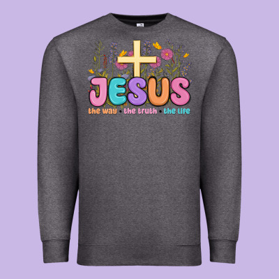 Premium Sweatshirt jesus the way the truth the life