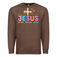 Chestnut jesus the way the truth the life Premium Sweatshirt - MaliasSmallBusiness