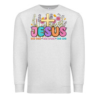Oatmeal Heather jesus the way the truth the life Premium Sweatshirt - MaliasSmallBusiness
