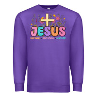 Purple jesus the way the truth the life Premium Sweatshirt - MaliasSmallBusiness