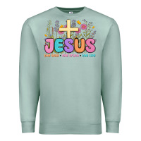 Seafoam jesus the way the truth the life Premium Sweatshirt - MaliasSmallBusiness