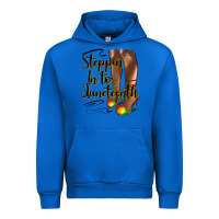 Cobalt steppin' in to juneteenth heels Urban Hoodie - HRA Design Shop