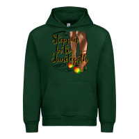 Forest Green steppin' in to juneteenth heels Urban Hoodie - HRA Design Shop
