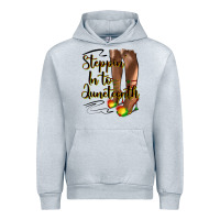 Heather Grey steppin' in to juneteenth heels Urban Hoodie - HRA Design Shop