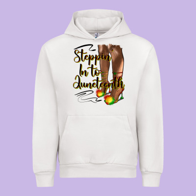 Steppin' In To Juneteenth Heels Urban Hoodie Designed By Hra Design Shop